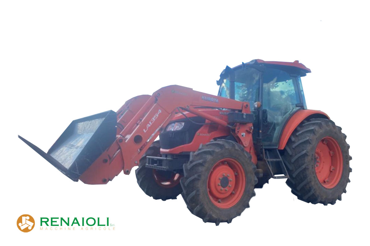 TRATTORE GOMMATO 113 CV M 9960 DTHQ KUBOTA + CARICATORE FRONTALE LA 1354 KUBOTA (DW10138) 1 TRATTORE GOMMATO 113 CV M 9960 DTHQ KUBOTA + CARICATORE FRONTALE LA 1354 KUBOTA (DW10138)