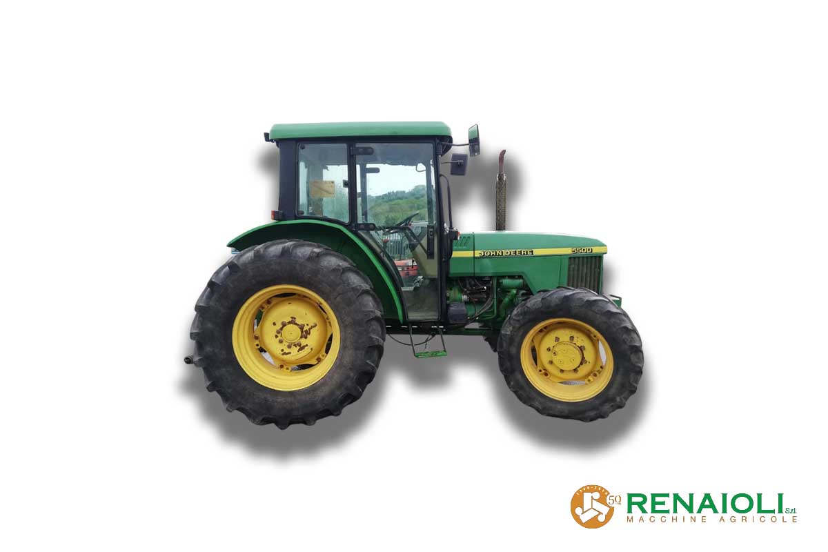 TRATTORE GOMMATO 5500 JOHN DEERE (TR9657) 3 TRATTORE GOMMATO 5500 JOHN DEERE (TR9657) - immagine 3