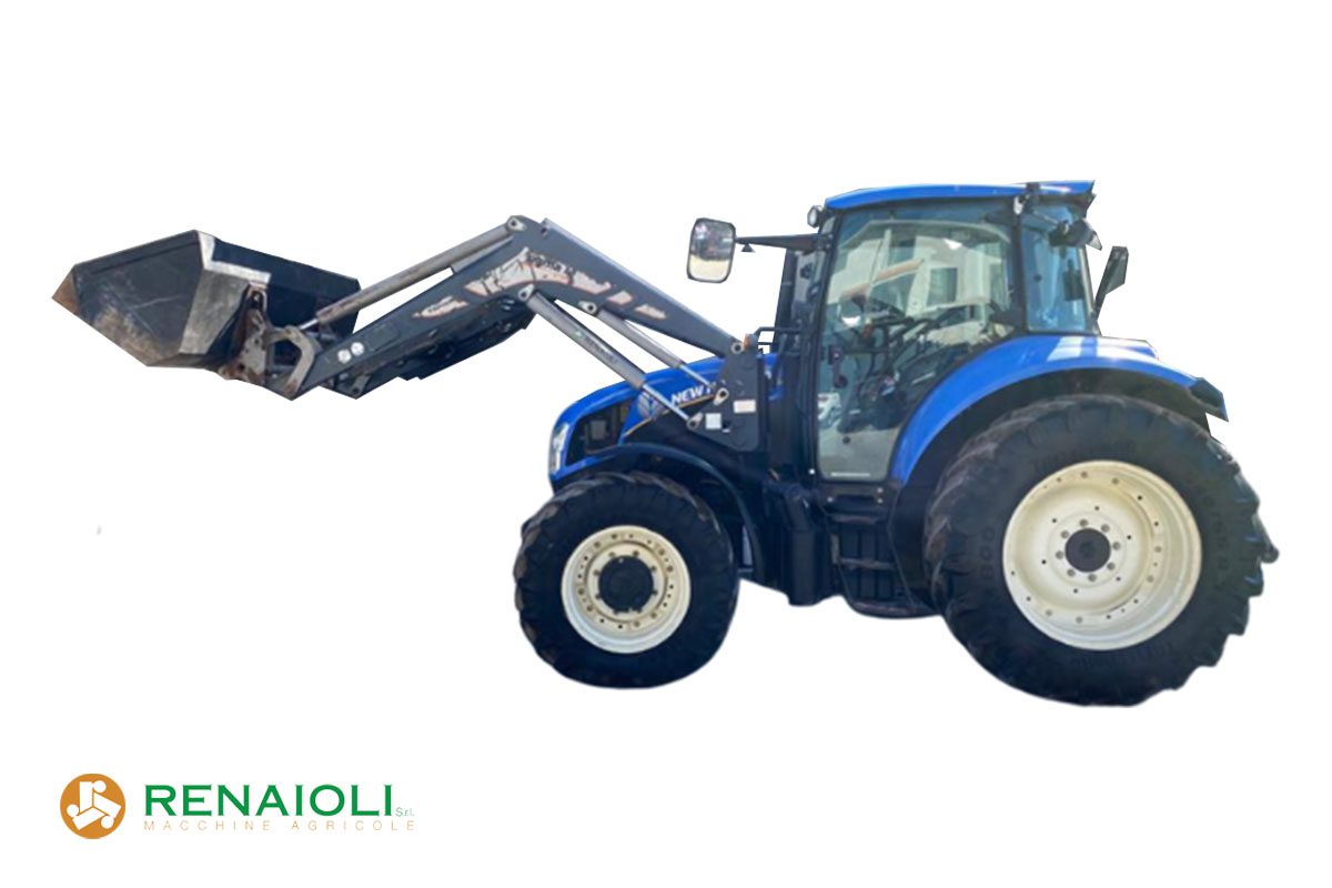 TRATTORE GOMMATO T 5 115 NEW HOLLAND + CARICATORE FRONTALE SIGMA 4 (SS977) 3 TRATTORE GOMMATO T 5 115 NEW HOLLAND + CARICATORE FRONTALE SIGMA 4 (SS977) - immagine 3