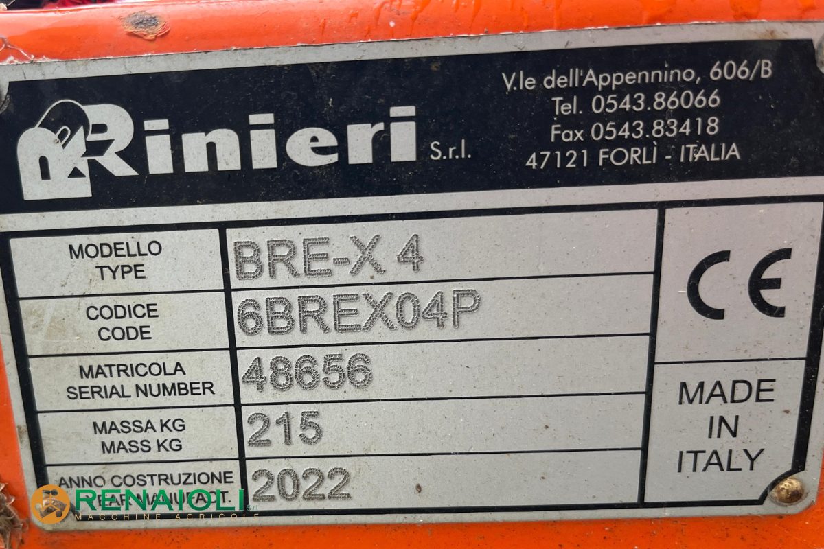 POTASIEPI BRE-X X MINILOADER E CARICATORI FRONTALI RINIERI (PM6826) 8 POTASIEPI BRE-X X MINILOADER E CARICATORI FRONTALI RINIERI (PM6826) - immagine 8