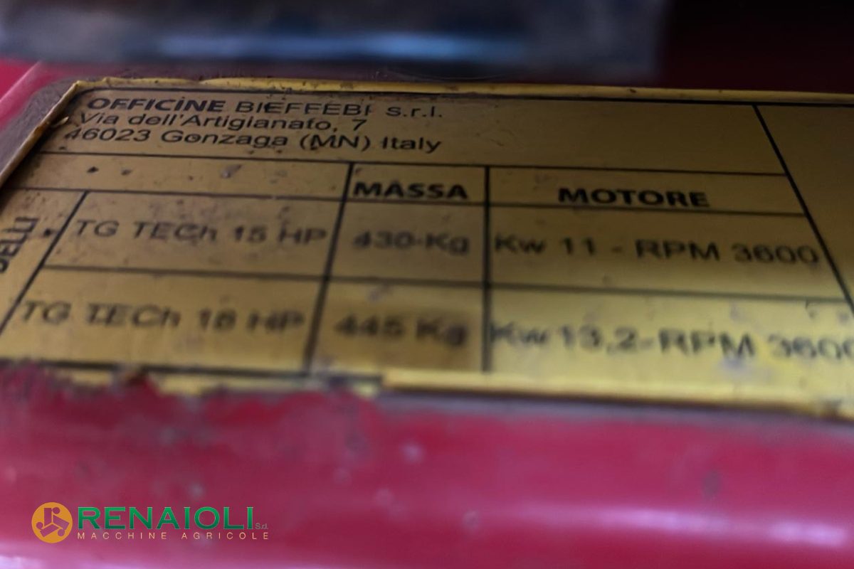 TRATTORINO RASAERBA TG TECH 16.5 CV GIANNI FERRARI (SM1530) 10 TRATTORINO RASAERBA TG TECH 16.5 CV GIANNI FERRARI (SM1530) - immagine 10