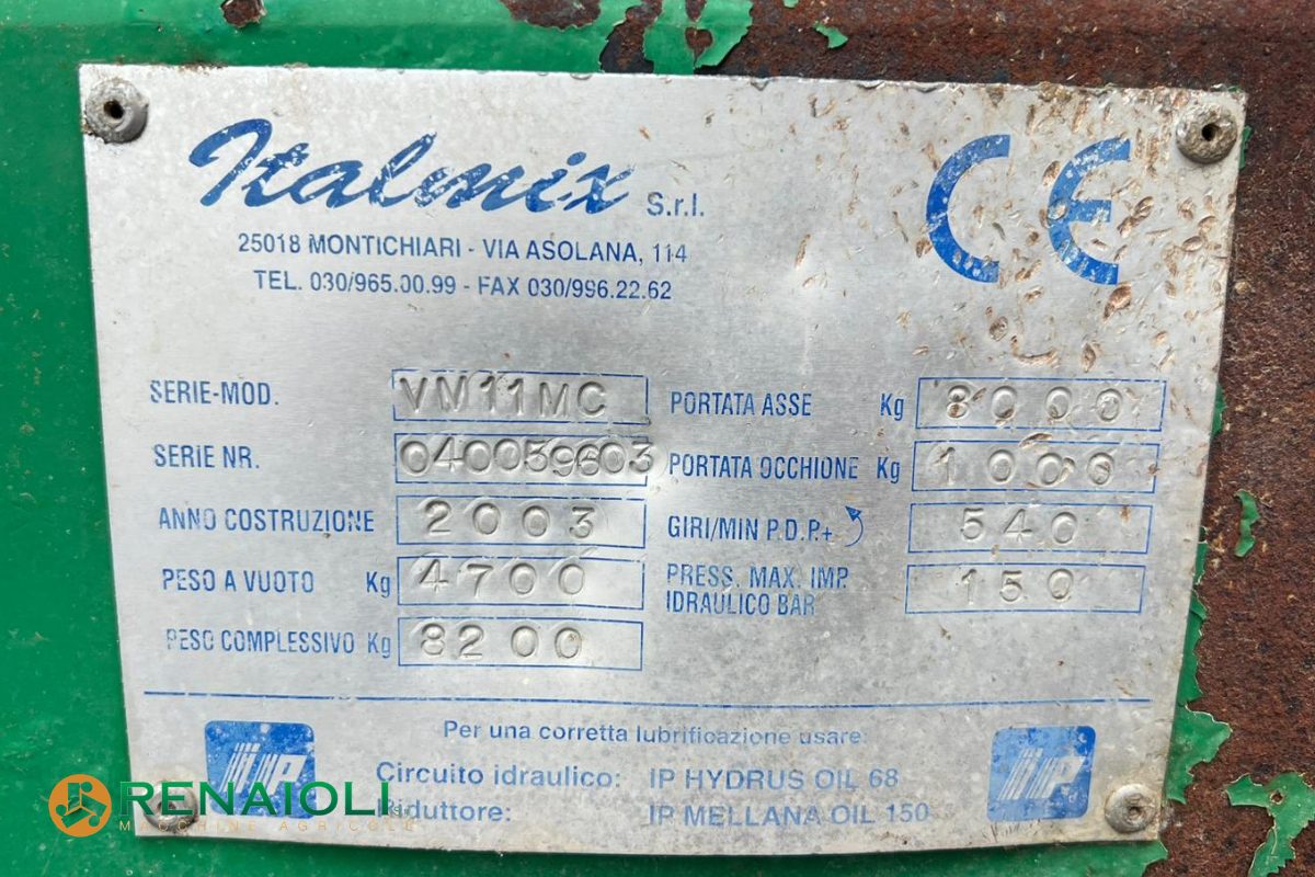 CARRO MISCELATORE VM 11 MC ITALMIX (LM1175) 11 CARRO MISCELATORE VM 11 MC ITALMIX (LM1175) - immagine 11